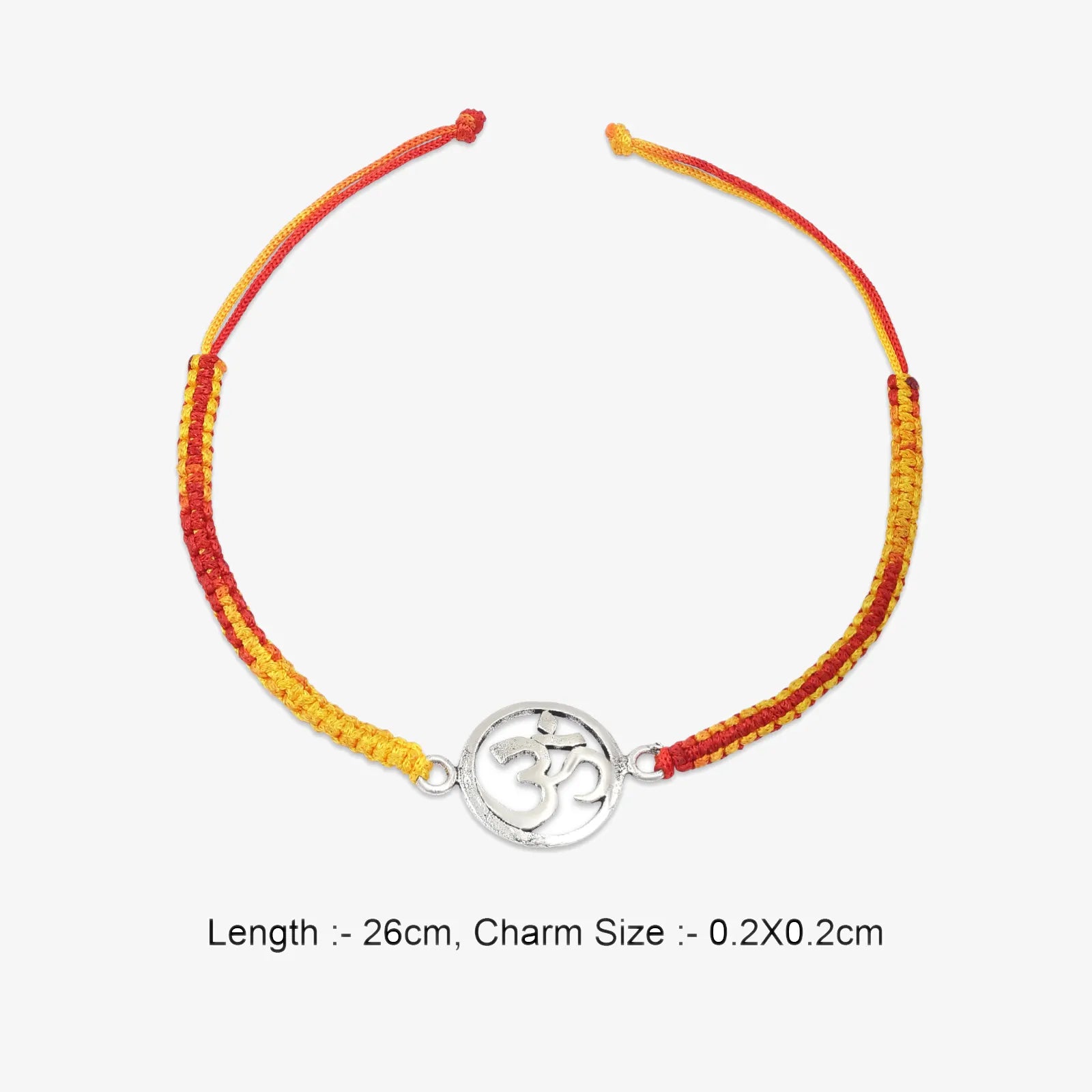 Silver Om Rakhi for Brother