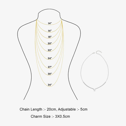Solitaire Silver Tennis Necklace