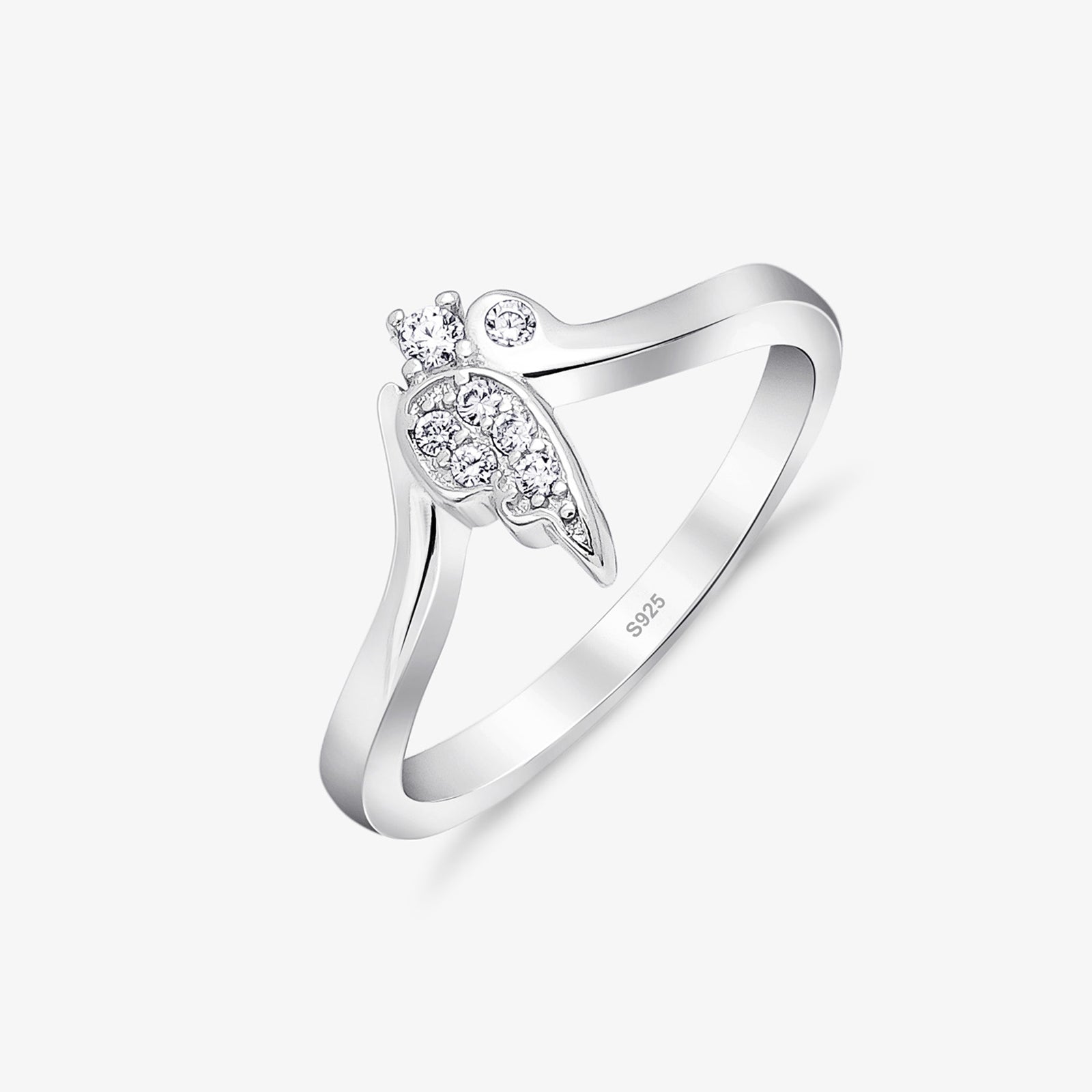 Butterfly Wings Silver Ring