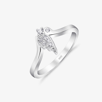 Butterfly Wings Silver Ring