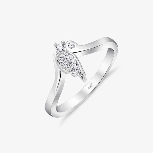 Butterfly Wings Silver Ring