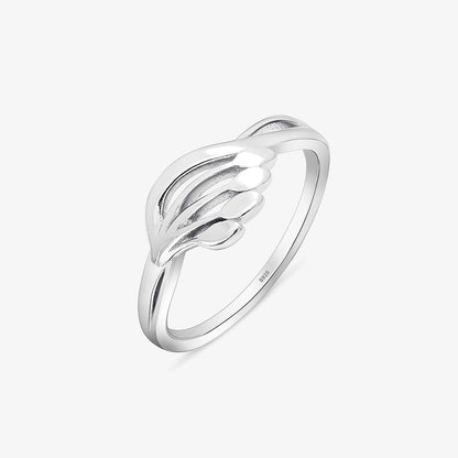 Wavy Petal Silver Ring