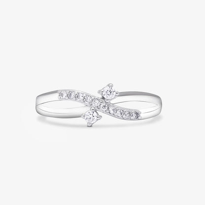 Infinity Cut Silver Ring