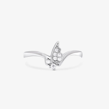 Butterfly Wings Silver Ring
