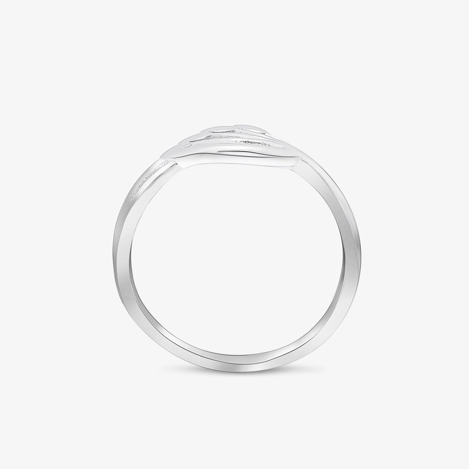 Wavy Petal Silver Ring