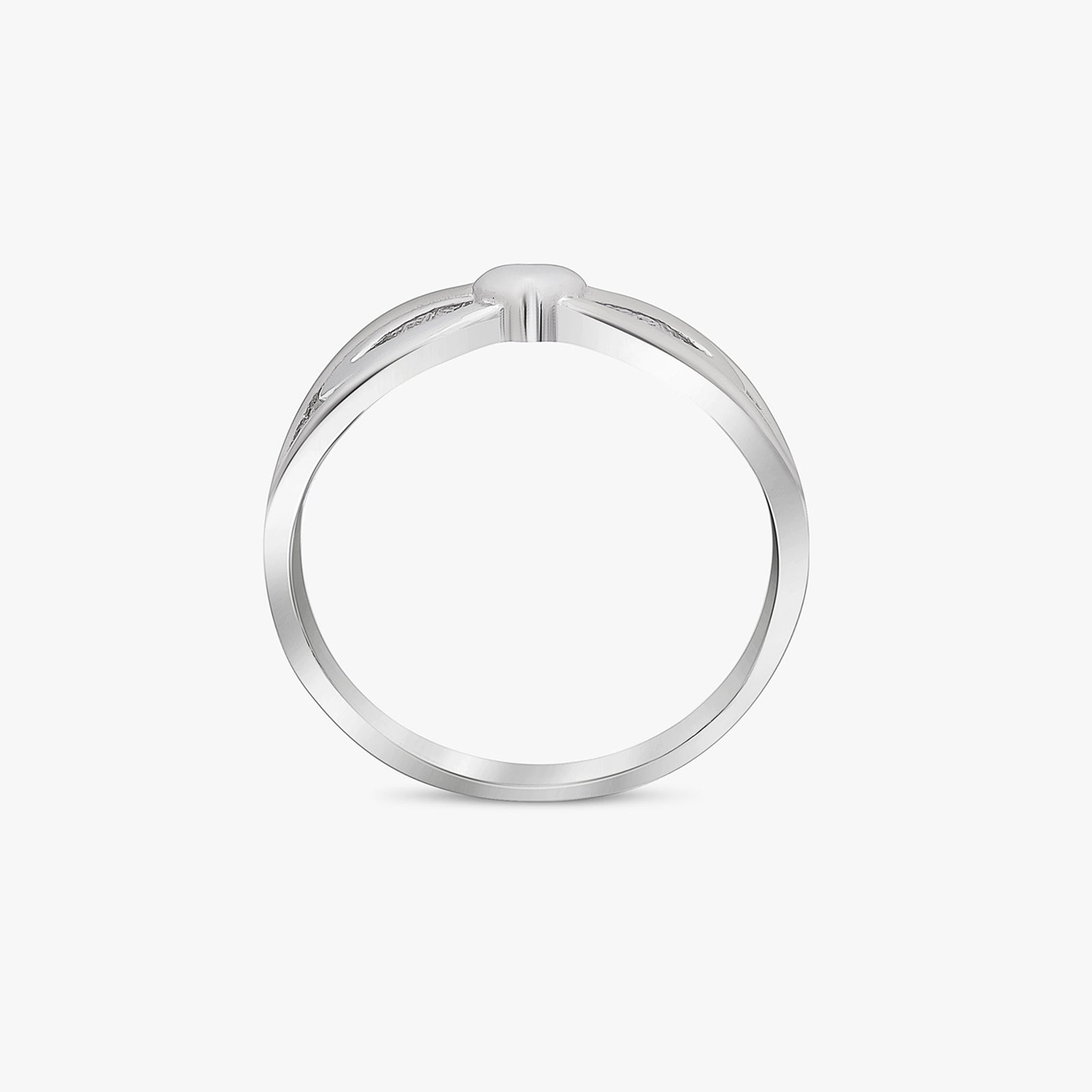 Silver Knotted Heart Ring