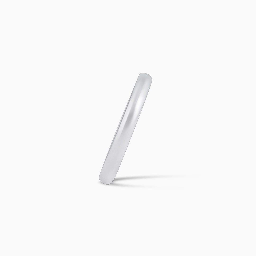 Mens Collection - Pure 925 Silver Ring &#8211; Polished Timeless Band