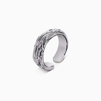 Silver Rings - Pure 925 Silver Ring &#8211; Adjustable Engraved Band