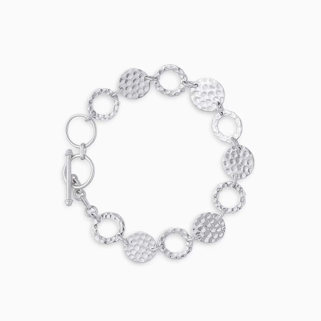 Silver chain bracelet - Pure Silver Bracelet &#8211; Coin Linked Custom Fit