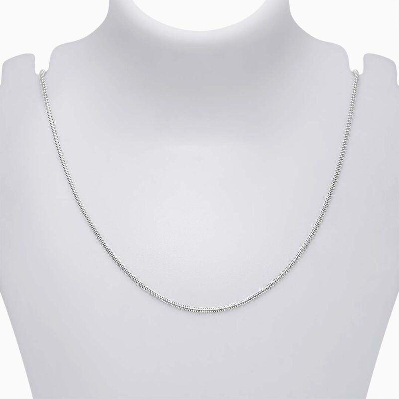 Silver Chains - Pure 925 Silver Chain &#8211; Vibrant Spring Design With Silver Finish