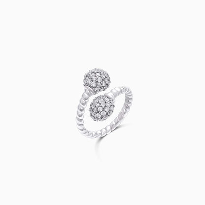 Love Ring - Pure Silver Ring &#8211; Love Made With CZ Stones