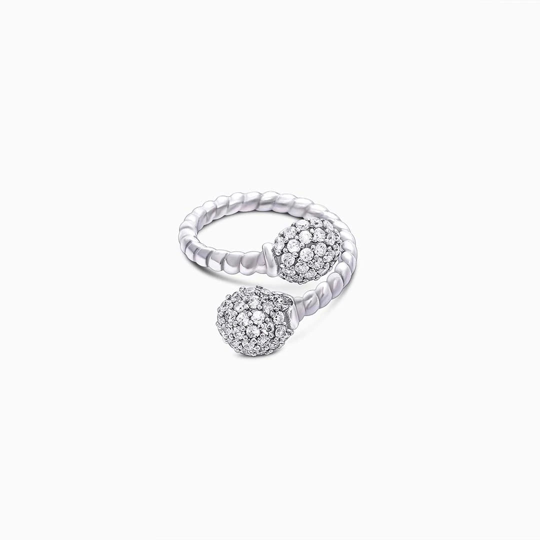 Proposal Ring - Pure Silver Ring &#8211; Love Made With CZ Stones