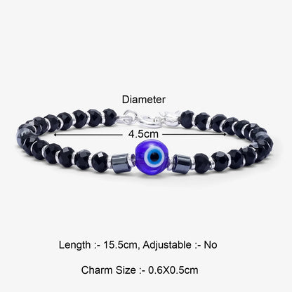 Evil Eye Silver Bracelet for Kids