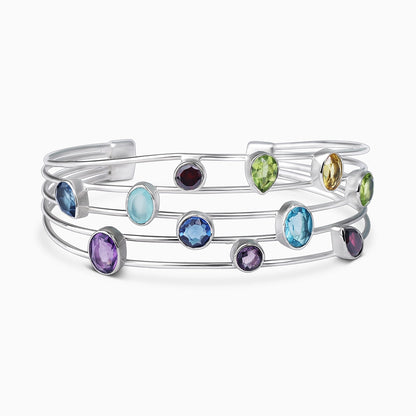 Pure Silver Bracelet for Men &amp; Women - Pure Silver Bracelet &#8211; Made With Gemstone Fusion