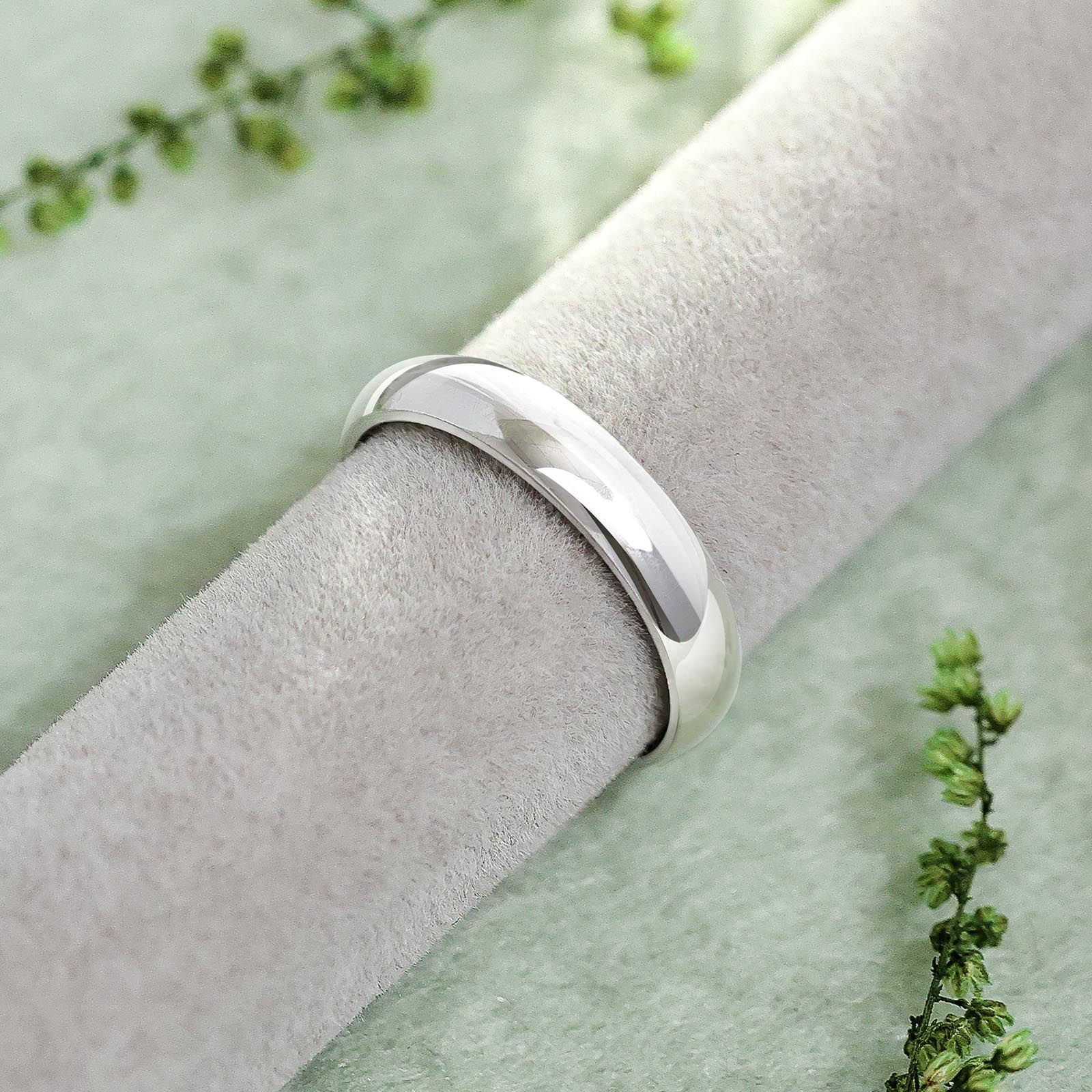 925 sterling silver plain classic ring for men