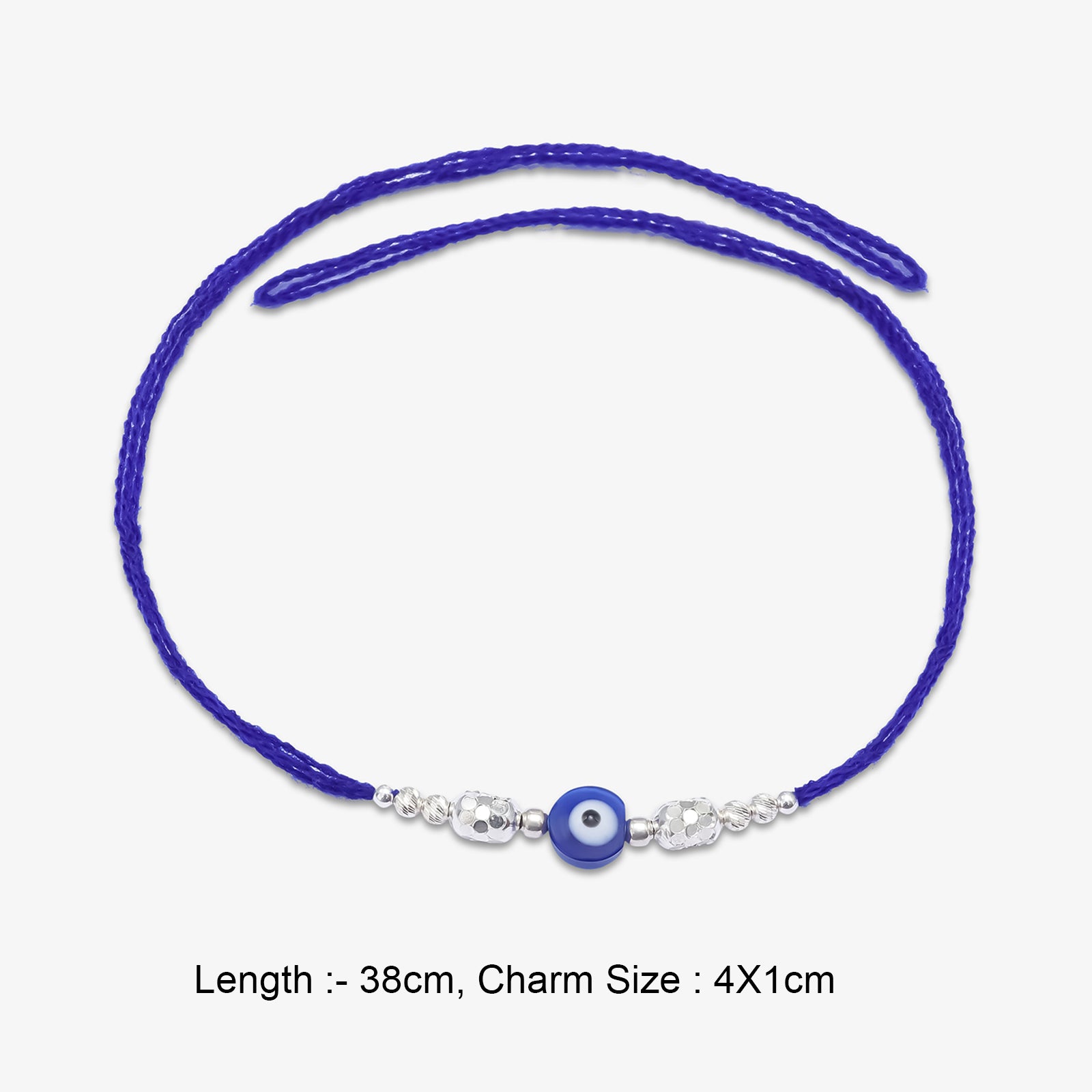 Evil Eye Silver Rakhi for Brother