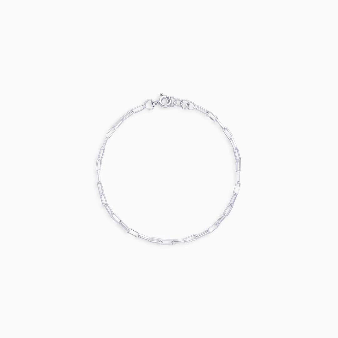 Silver chain bracelet - Pure Silver Bracelet &#8211; Chain-Linking Model