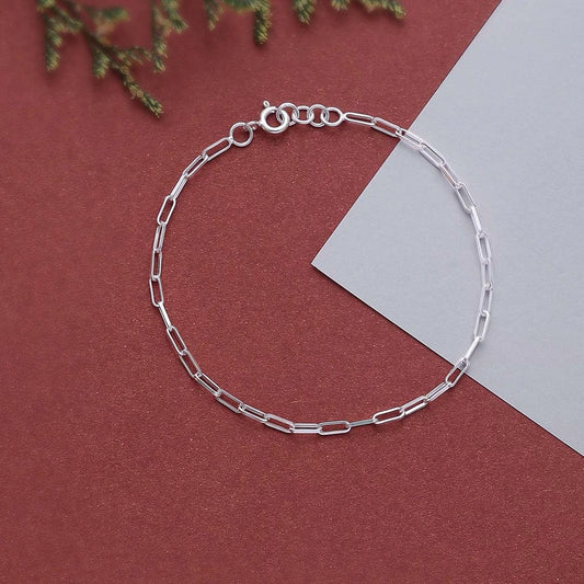 Contemporary Jewellery - Pure Silver Bracelet &#8211; Chain-Linking Model