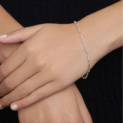 Pure Silver Bracelet for Men &amp; Women - Pure Silver Bracelet &#8211; Chain-Linking Model