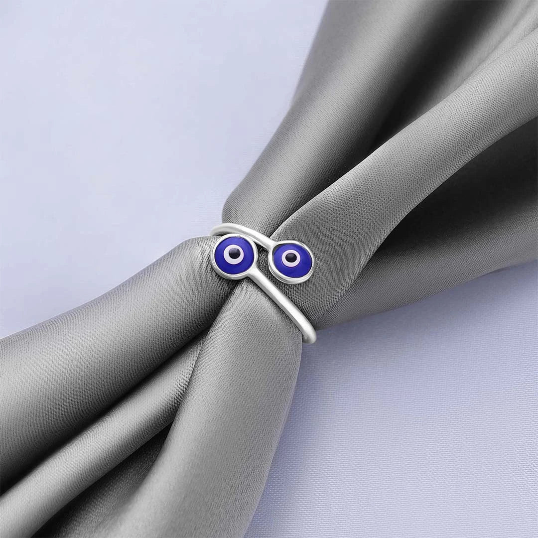 Evil Eye Ring - Pure Silver Ring &#8211; Destiny&#8217;s Guardian Blue Evil Eye