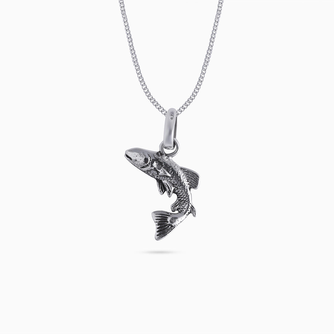 Couple Pendant - Pure Silver Pendant- Sterling With Dolphin Dollar
