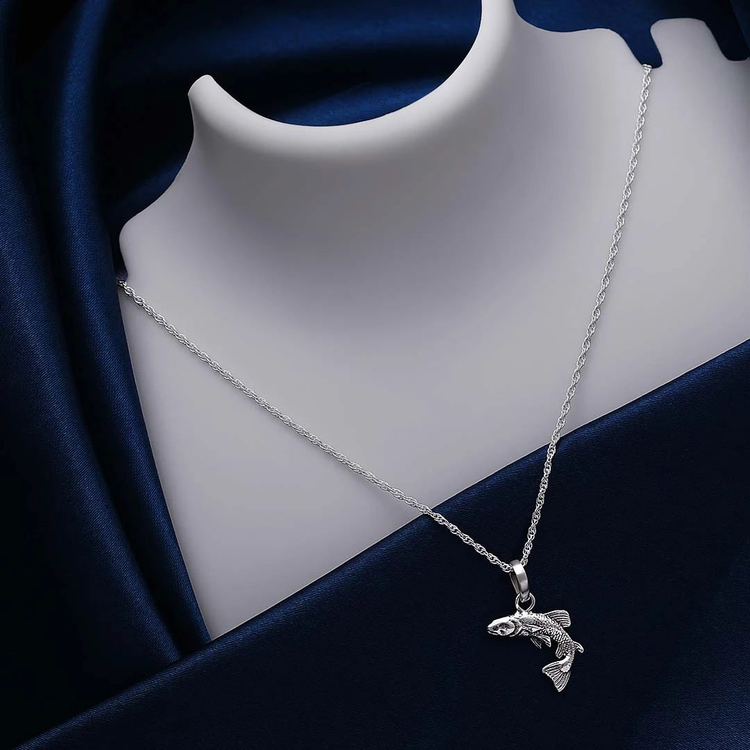 Contemporary Jewellery - Pure Silver Pendant- Sterling With Dolphin Dollar