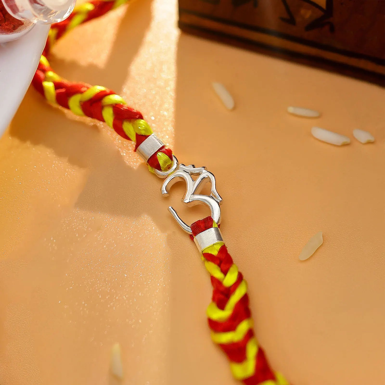 Pure Silver Rakhi - Feel The Peace With Om Pendant