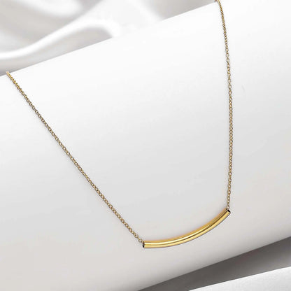 Pure 925 Silver Necklace - Elegant Gold Plated String Chain