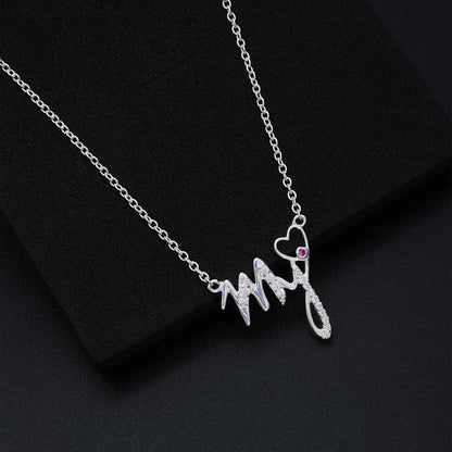 My Heart Silver Necklace
