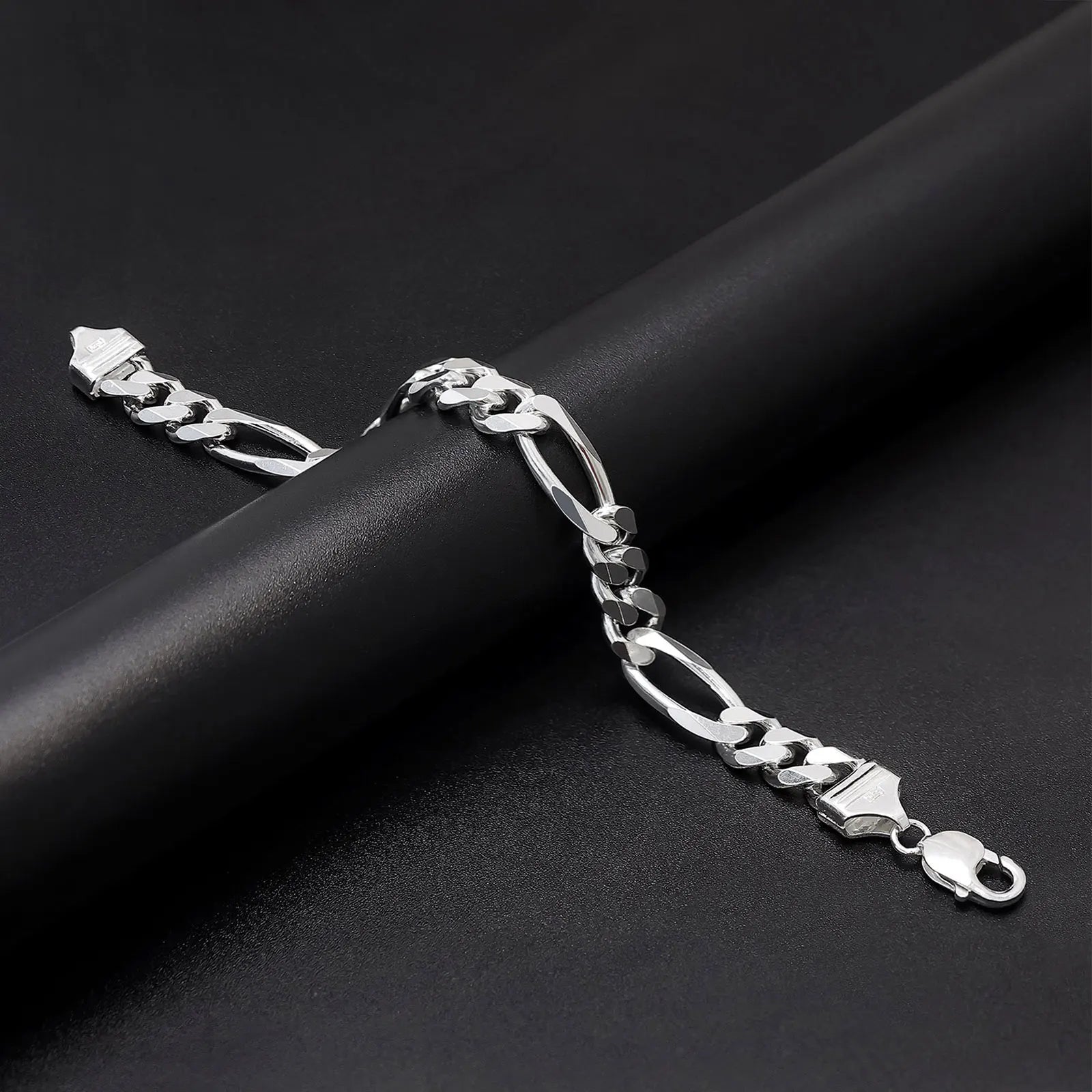 Simple Figaro Link Silver Bracelet - Tweov Jewels