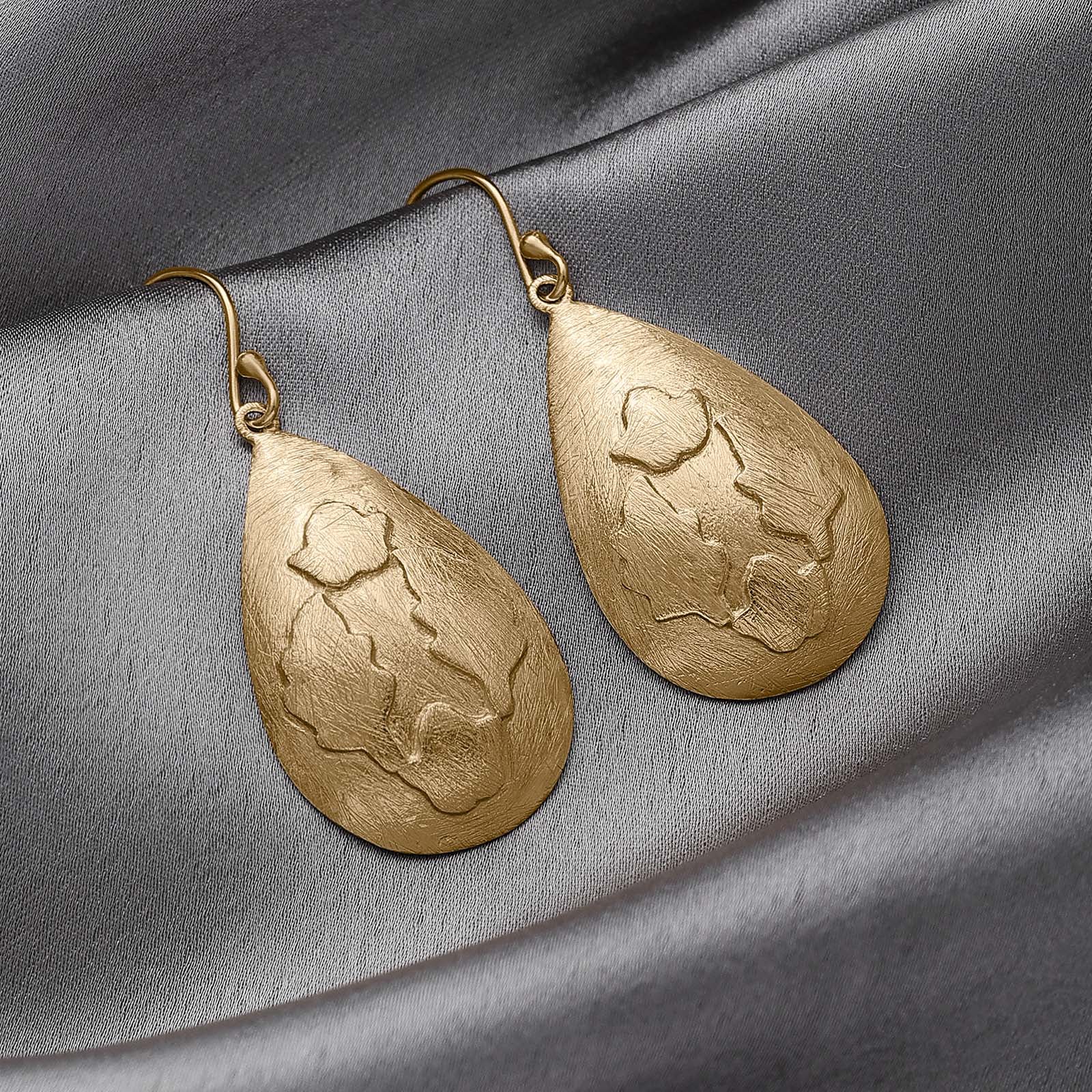 Pure Silver Earrings - Made With Golden Sunrays - Tweov Jewels