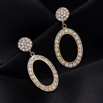 Pure Silver Earrings - Made With Rich CZ Stone