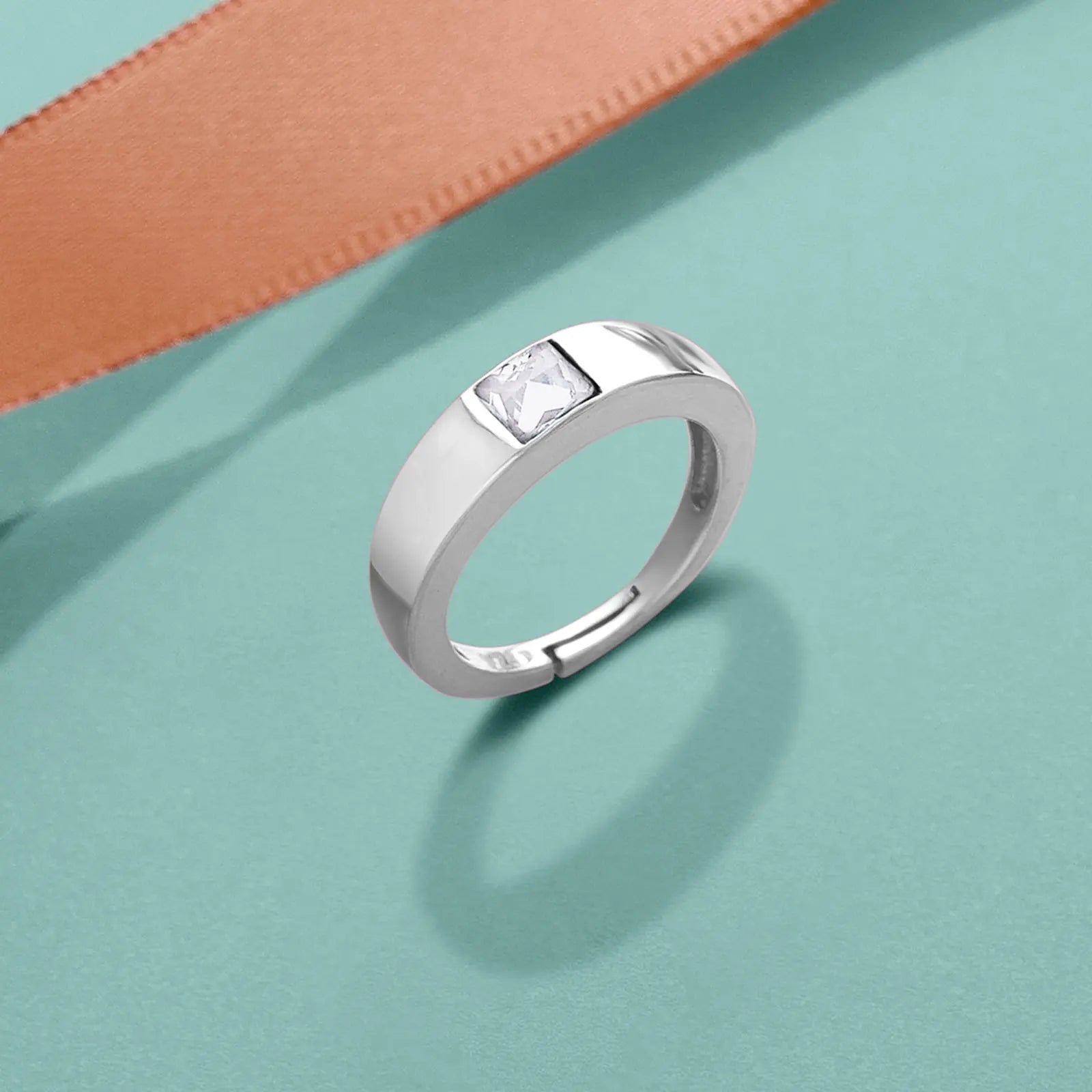 925 sterling silver white stone ring