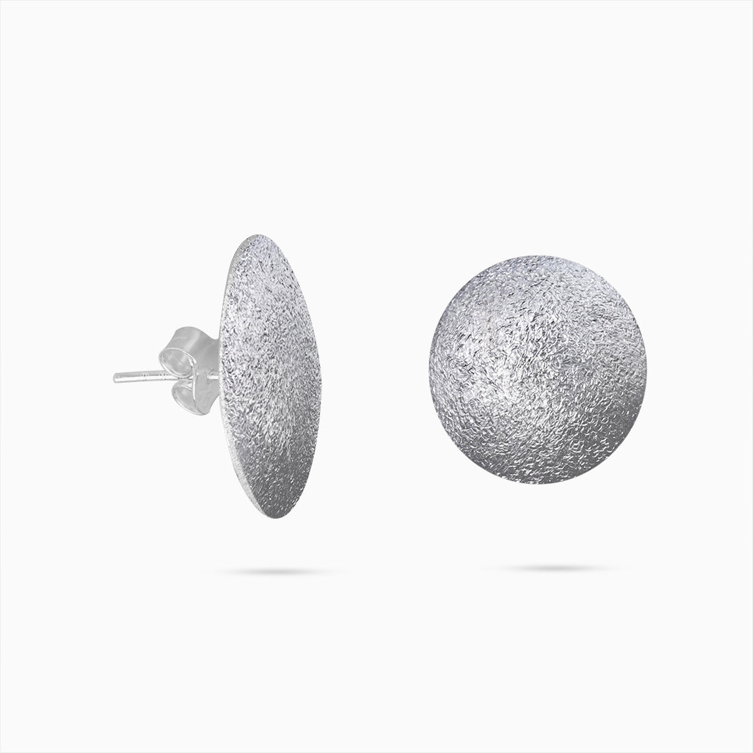 Pure Silver Studs - Sparkling Round Model - Tweov Jewels