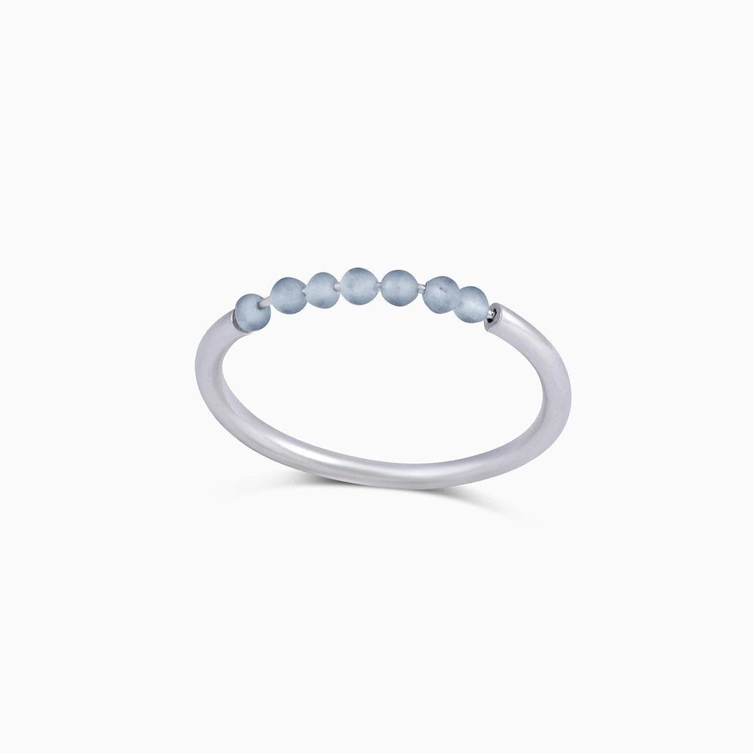 Silver Rings - Pure Silver Ring &#8211; Made With Grand Grey Crystal