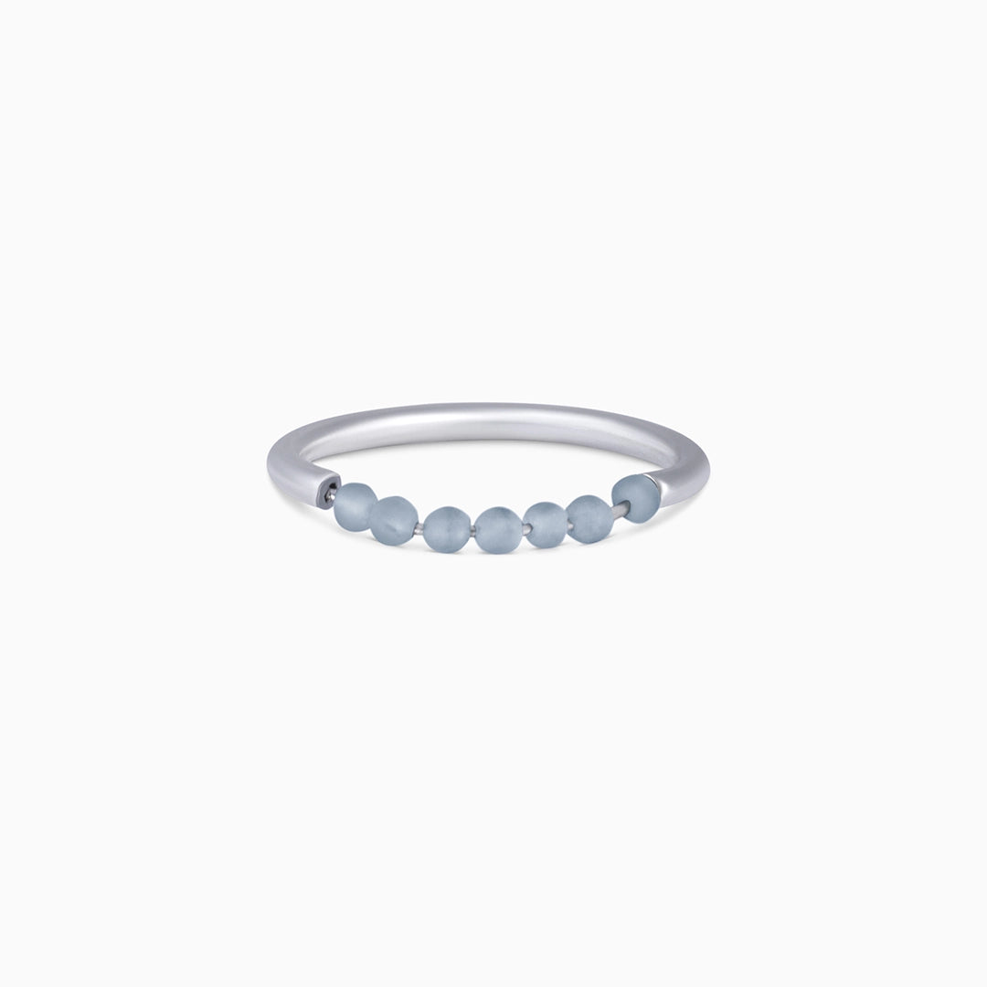 ring for gifting - Pure Silver Ring &#8211; Made With Grand Grey Crystal