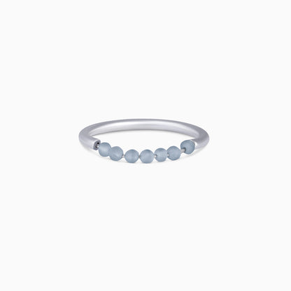 ring for gifting - Pure Silver Ring &#8211; Made With Grand Grey Crystal