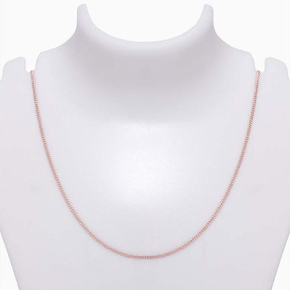 Silver Chains - Pure 925 Silver Chain &#8211; Coral Glow Cuban Link Design