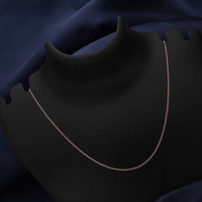 Mens Collection - Pure 925 Silver Chain &#8211; Coral Glow Cuban Link Design