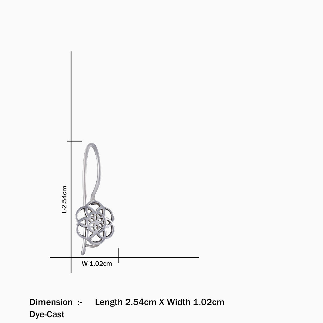 Silver stud - Daily Cosmos Simple Silver Earrings