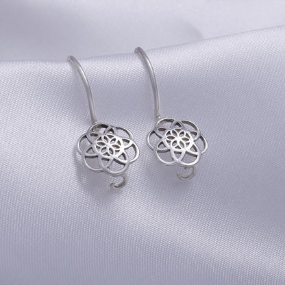 Drop Earrings - Daily Cosmos Simple Silver Earrings