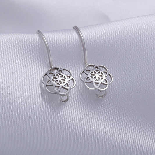 Drop Earrings - Daily Cosmos Simple Silver Earrings