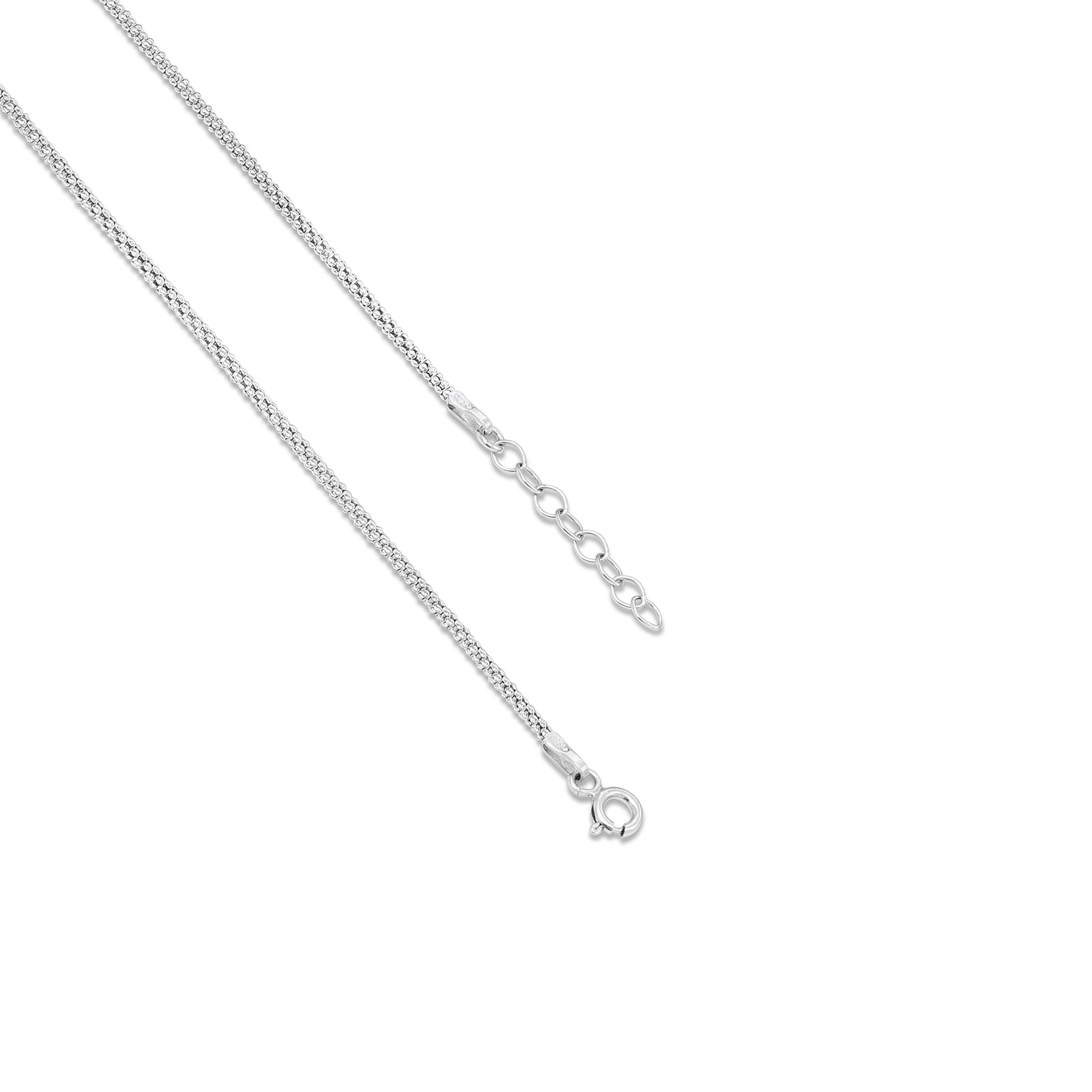 Braided Design Silver Anklet for Women - Tweov Jewels