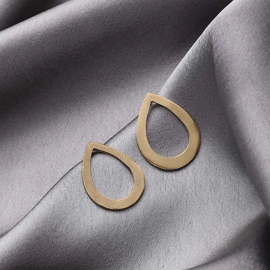 Drop Earrings - Pure Silver Earrings &#8211; Timeless Beauty Of Gold Plated Dew Drop