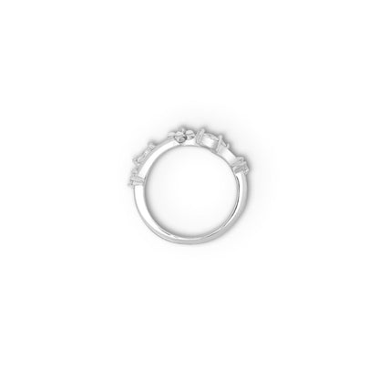 White Flower Silver Ring for Women - Tweov Jewels