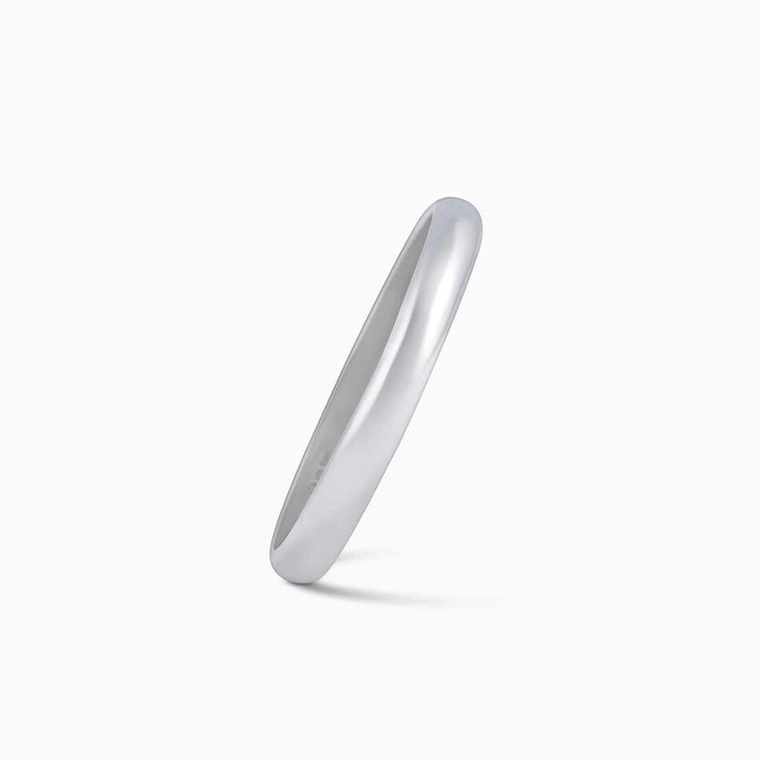 Daily wear Silver Rings - Pure 925 Silver Ring &#8211; Eternal Heartfelt Plain Model