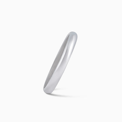 Daily wear Silver Rings - Pure 925 Silver Ring &#8211; Eternal Heartfelt Plain Model