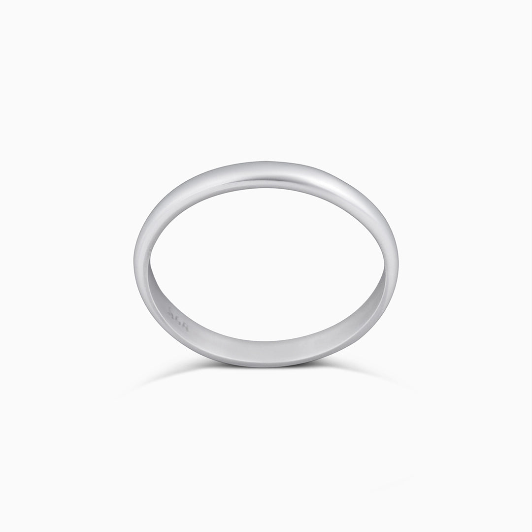 Silver Rings - Pure 925 Silver Ring &#8211; Eternal Heartfelt Plain Model