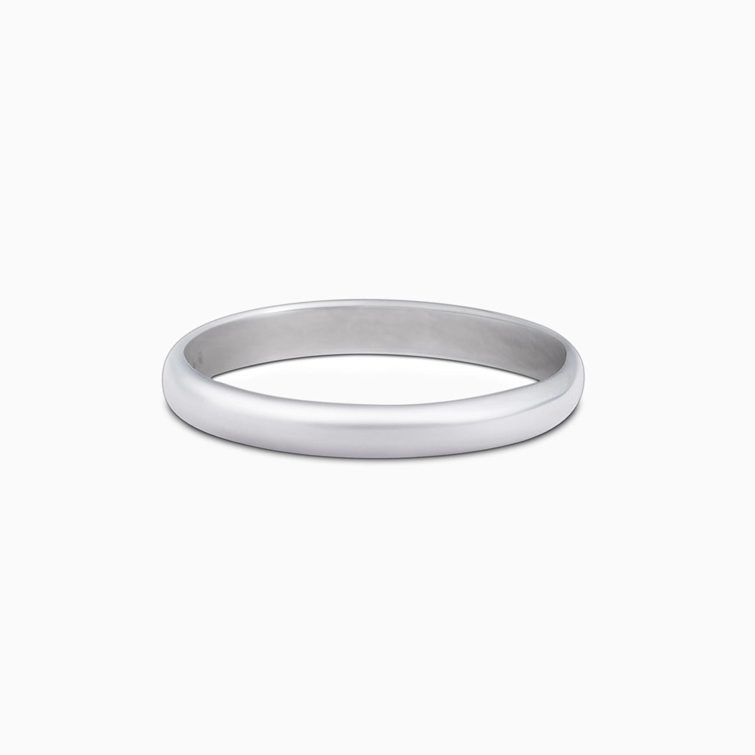 Plain Rings - Pure 925 Silver Ring &#8211; Eternal Heartfelt Plain Model