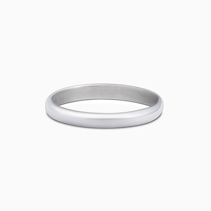 Plain Rings - Pure 925 Silver Ring &#8211; Eternal Heartfelt Plain Model